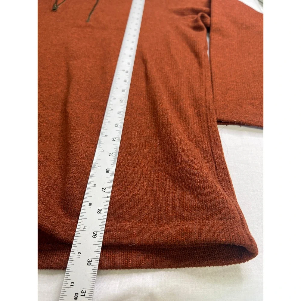 Outdoor Life Mens XXL‎ Pullover 1/4 Zip Sweater Fleece Knit Burnt Orange